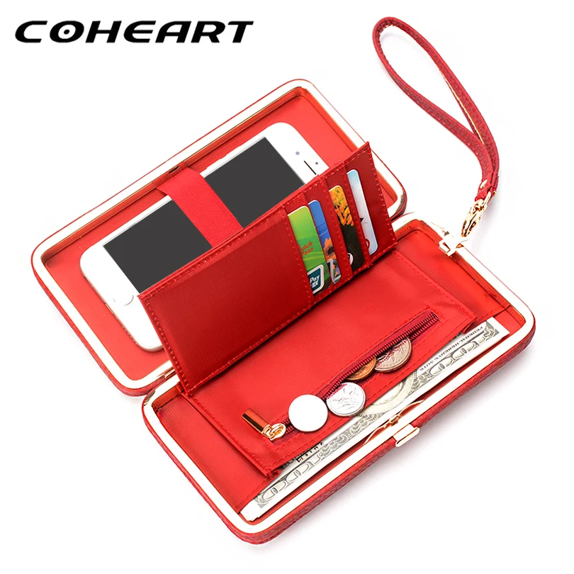 Женский кошелек COHEART с бантом из сплава|wallet purse|brand women pursewomen brand purses |