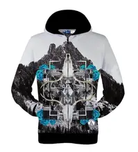 2016 neue Hoodies Sweatshirts 3D Print Rot Roboter Schafe Im Herbst/Winter Stadt Golden Skull Flügel männer Kapuzen strickjacke Sweatshirt