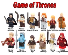 Game of Thrones 12pcs lot Lady Melisandre Jon Snow Lord Varys MOC Ice and Fire Series
