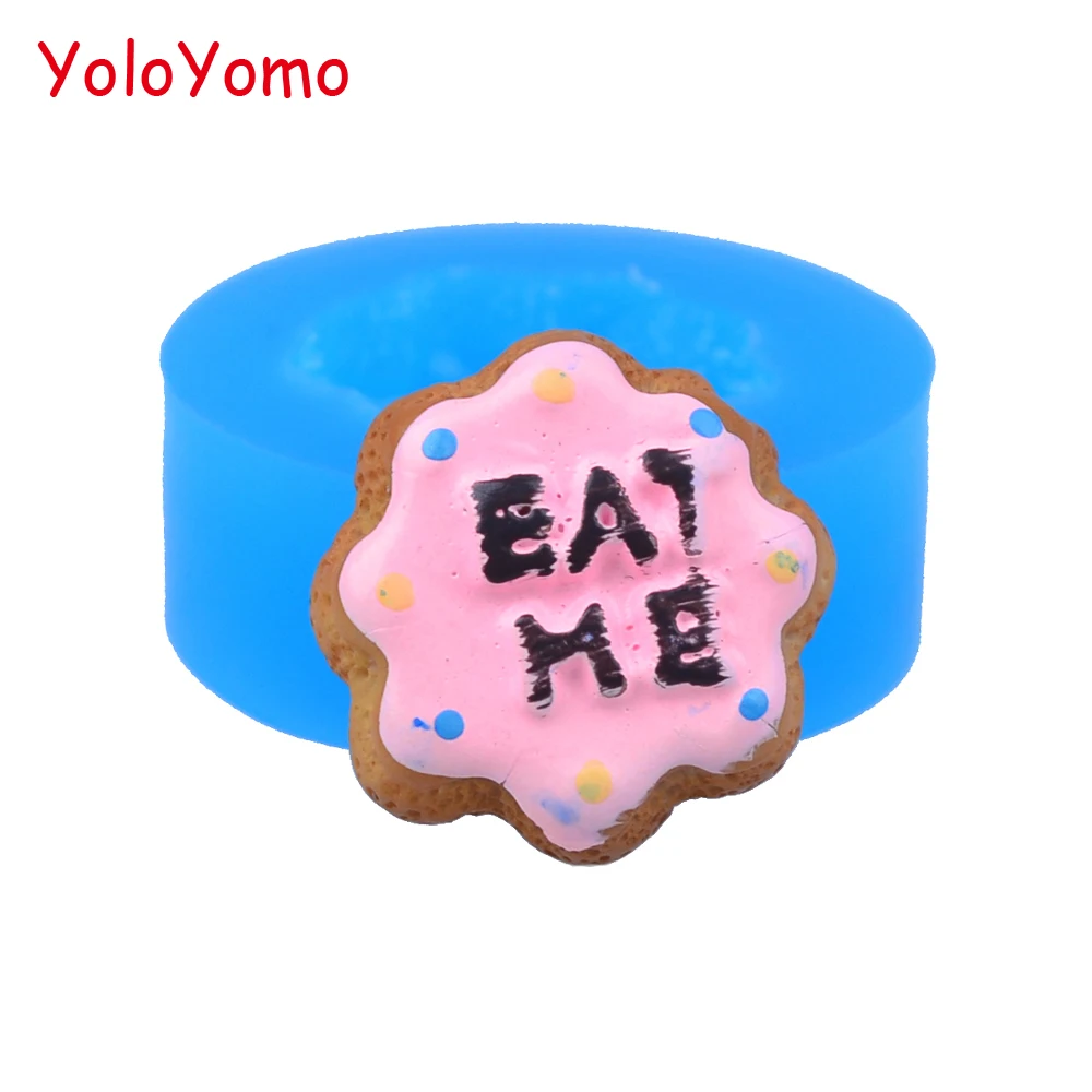 Q064YL 19 мм силиконовая форма для печенья EAT ME топпера кексов десерта помады выпечки