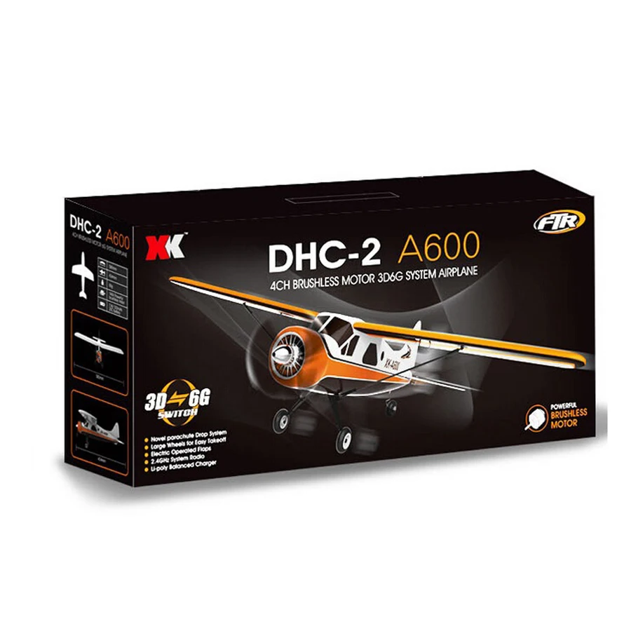 Оригинальный XK A600 4CH 3D6G бесщеточный радиоуправляемый самолет RTF 2 4 ГГц