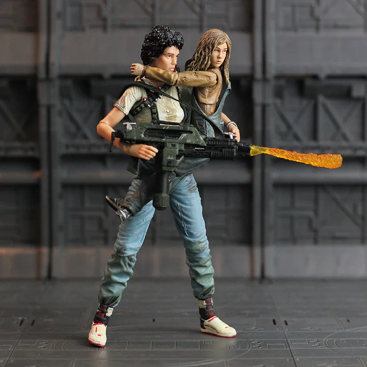 

NECA Aliens Figure Vogue Ripley and Newt Action Figure Rescuing Newt Deluxe Set 30th Anniversary Ver. 2pcs/set 18cm