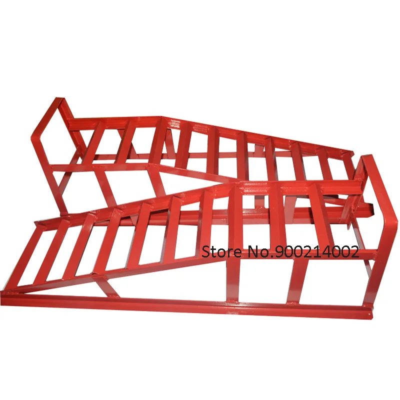 

2pcs/pair 3ton Red Heavey Duty Vehicle Car Ramp Auto Repair Auto Ramp