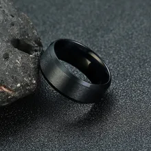 LETAPI 2019 חדש אופנה 8mm קלאסי טבעת לגברים 316L נירוסטה תכשיטי חתונה להקות לנשים(China)