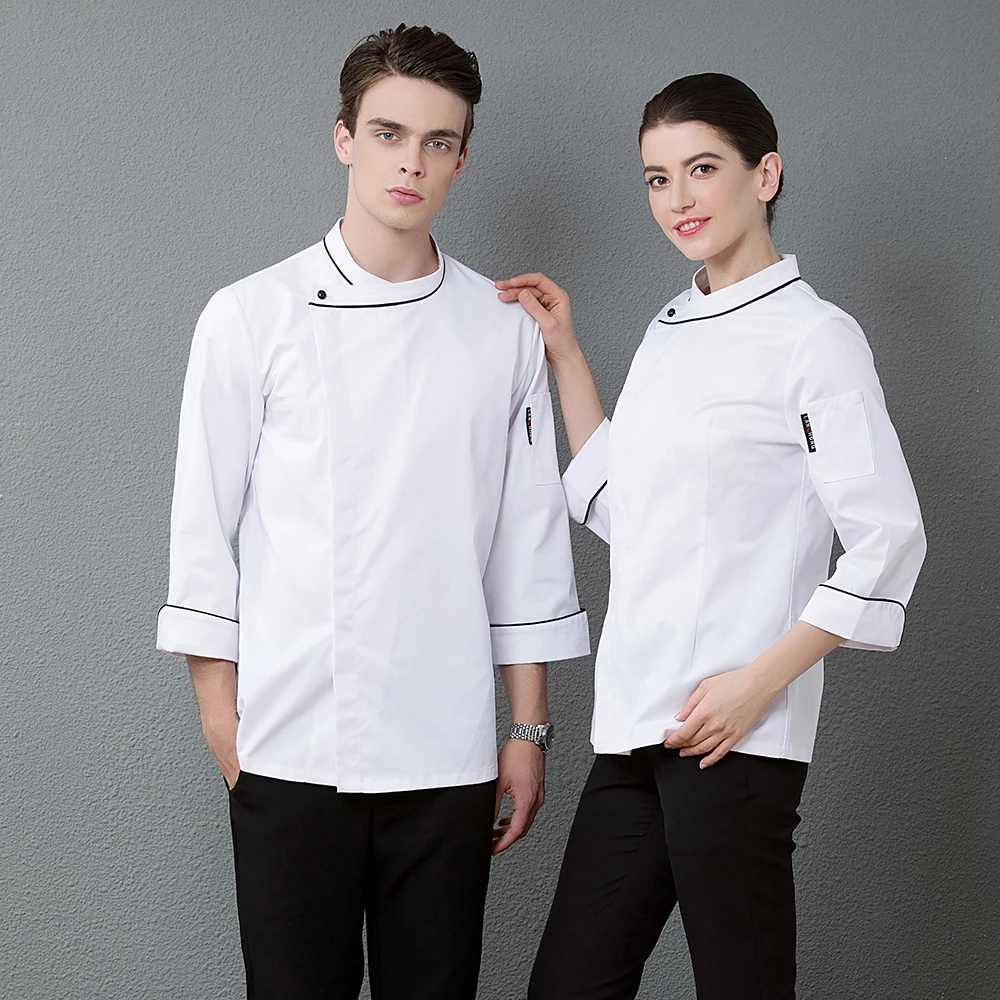Костюм повара Ресторан кухонная Униформа барбекю кухня высокого качества одежда для повара шеф-повара куртка белая