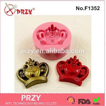 

Eco-friendly fondant mini crown polymer clay silicone cake mold silicone mold cake decoration mold fondant mold
