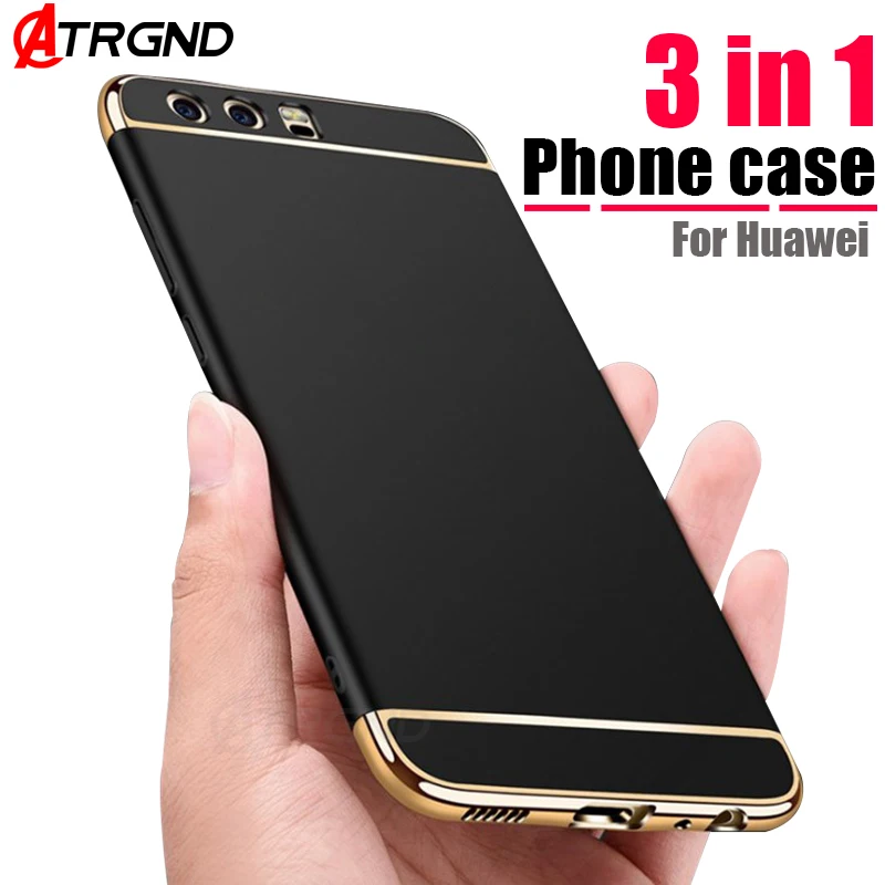 

Luxury Full Cover Phone Case For Huawei P9 P10 Plus P20 Lite P20 Pro 360 Matte Plastic Cover For Huawei Mate 9 10 pro Case