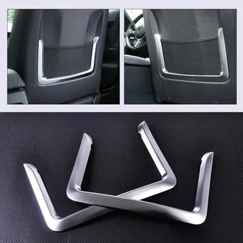 

CITALL 2PCS ABS Chrome Rear Net Seat Back Cover Trim for BMW 3 Series F30 F31 4 Series F32 F33 2013 2014 2015 2016