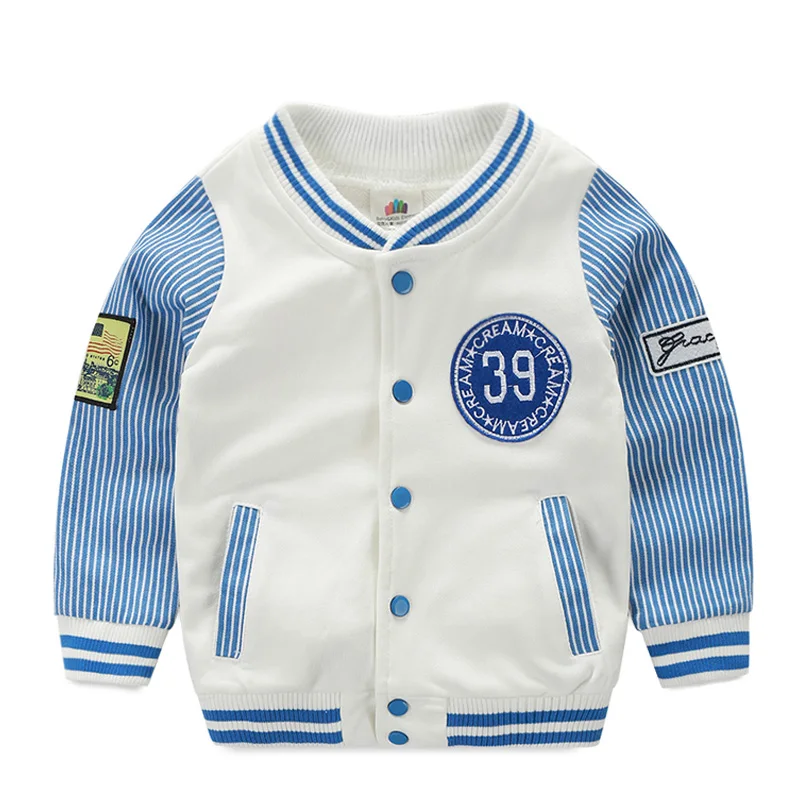 Коллекция года, осенне-Весенняя детская спортивная верхняя одежда, одежда детская бейсбольная форма для маленьких мальчиков