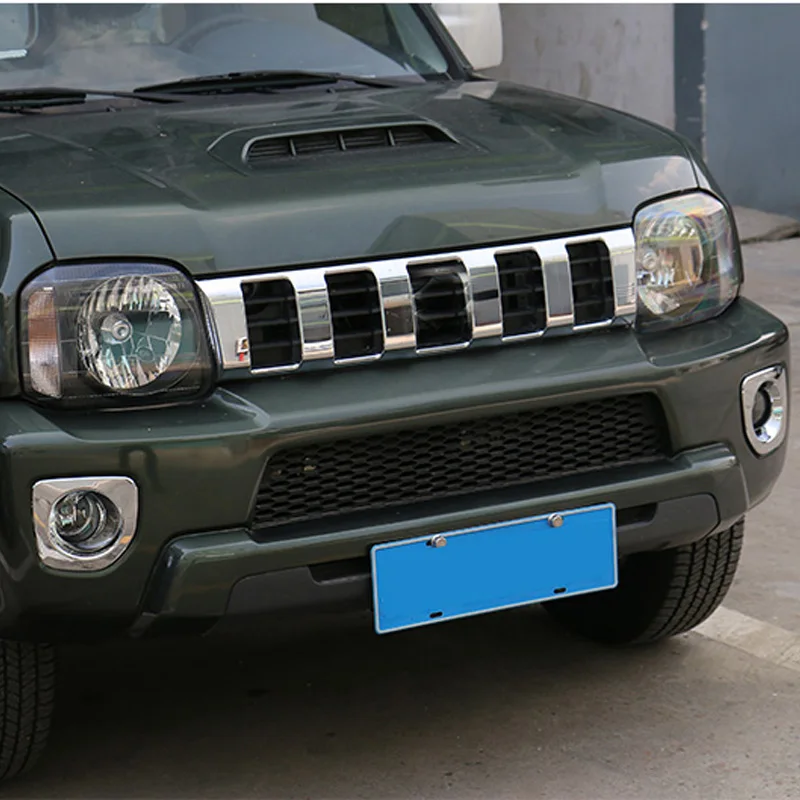 

Free Shipping High Quality ABS Chrome Front Fog lamps cover Trim Fog lamp shade Trim For SUZUKI Jimny
