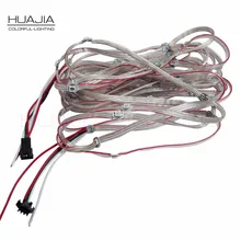 50/100 шт WS2812B предплатные на радиатор, украшенное мозаикой из драгоценных камней, 12 см провод 5V WS2812 встроенный SMD5050 RGB idividually светодиодный модуль String Панель