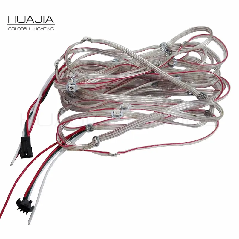 

50/100PCS WS2812B Pre-soldered on Heatsink with 12CM Wire 5V WS2812 Built-in SMD5050 RGB Idividually LED Module String Panel