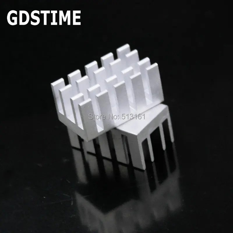 20 Pieces Gdstime Aluminum Cooling Heat sink Chip CPU GPU VGA RAM LED IC Heatsink Radiator Cooler 22x13x11mm