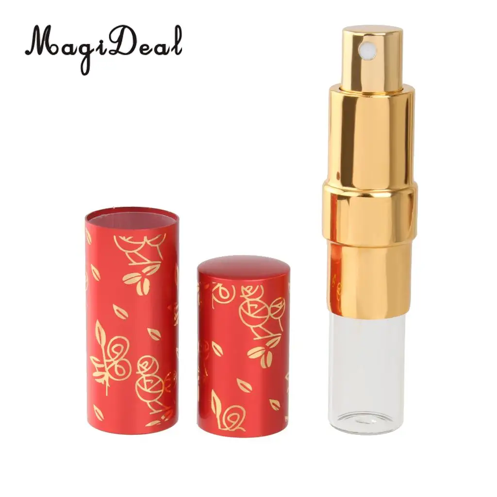 15ml Aftershave Atomizer Bottle Pump Travel Refillable Spray Purple Spray Atomizer glass Anodized Aluminium Scent bottle