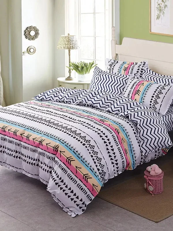 

Chevrons pattern bedding set duvet cover set pillow case 2-sides print