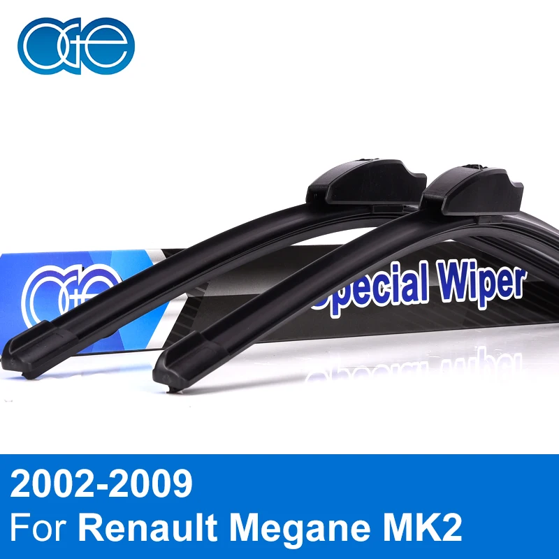 Передняя Задняя щетка стеклоочистителя для Renault Megane 2 салон 2002-2009 Силиконовая резина, стеклоочиститель