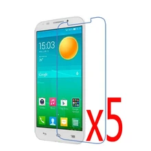 5x пленки+ 5x Ткань, Премиум HD кристально чистый протектор экрана Защитная пленка для Alcatel One Touch Pop 7 P310a P310x