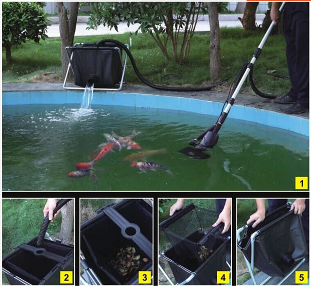 swimming pool cleaner fish pond skimmer fish feces floating trash