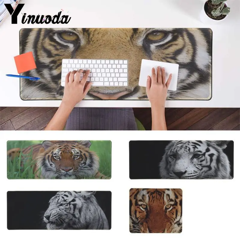 Yinuoda Personalized Cool Fashion tiger DIY Design Pattern Game mousepad Rubber PC Computer Gaming mousepad