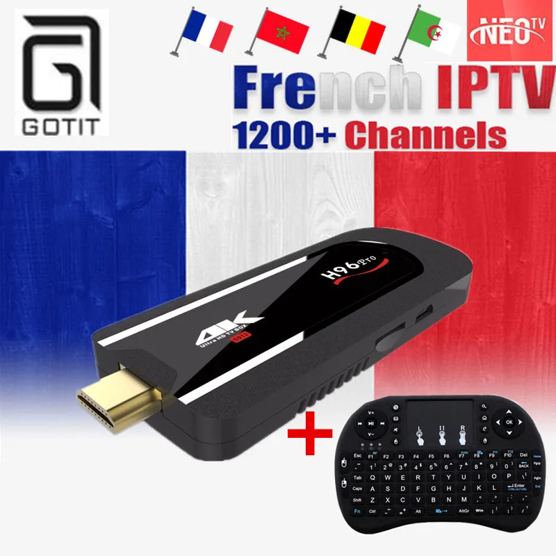 

H96 Pro 4K MINI PC Android TV Box 7.1 OS 2G/8G ROM Oct-core 2.4G WIFI 4.1 BT Dobly French Arabic Beilgium Morocco Smart IPTV Box