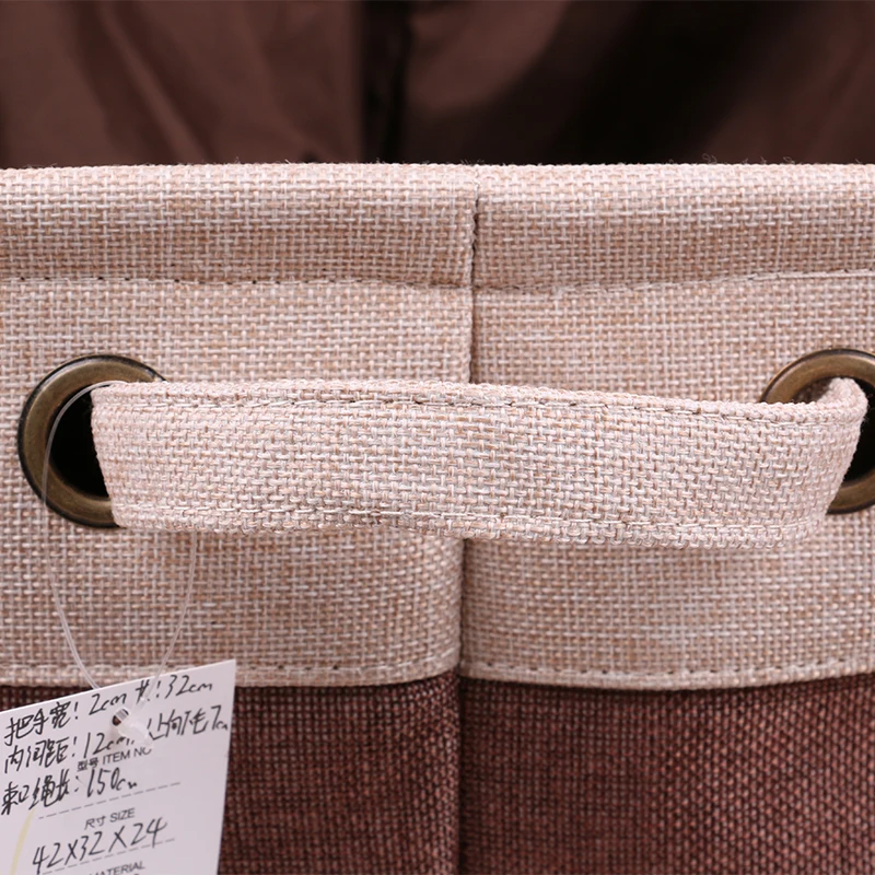 تتزاحم سلال تخزين القطن القماش للطي تخزين مربع الحطام الرباط للطي بن desktop المنظم-tf