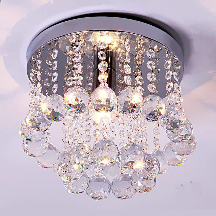 

2017 New Modern Chandelier pendientes Crystal Lighting Lustre bombillas led lamparas with 100% Top K9 Crystal Balls H23cm