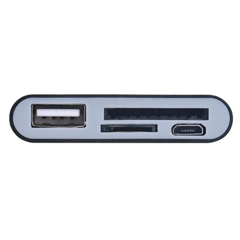 

Micro USB 3 in 1 Memory Card Reader Adapter USB/TF/SD for Samsung Galaxy S7Edge Support read SD (HC) /TF memory card A30