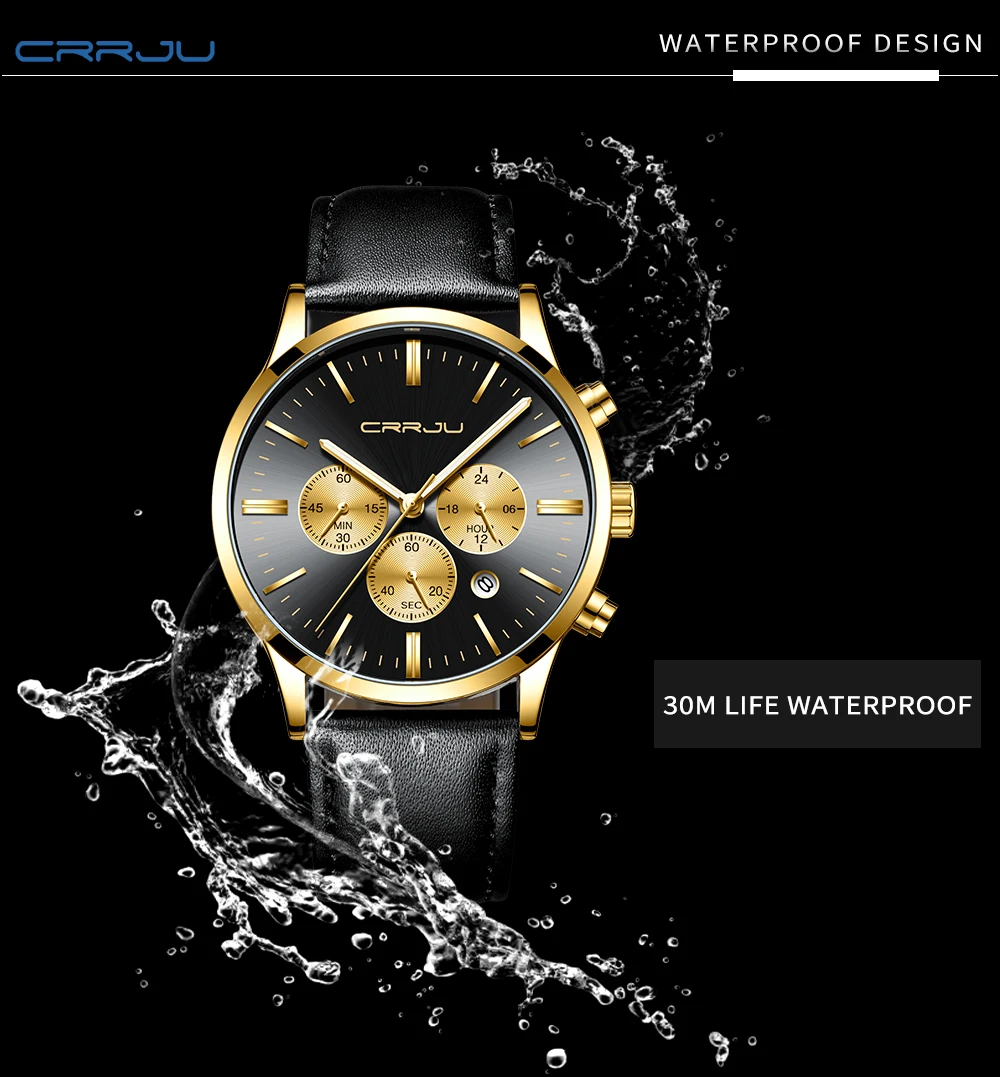 Мужские часы, модные мужские спортивные кварцевые часы, мужские часы с хронографом, Топ бренд, роскошные Бизнес водонепроницаемые часы