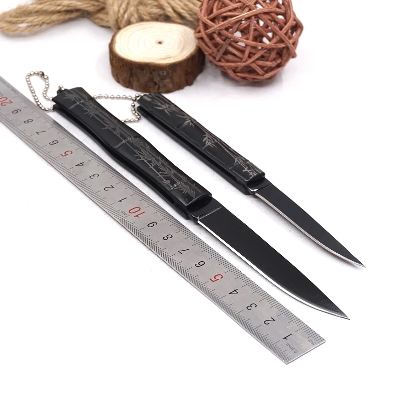 

Bamboo Style Mini Pocket Knife Folding Survival Hunting Knives Tactical Camping Fruit knife Outdoor Camping Hiking EDC Tool