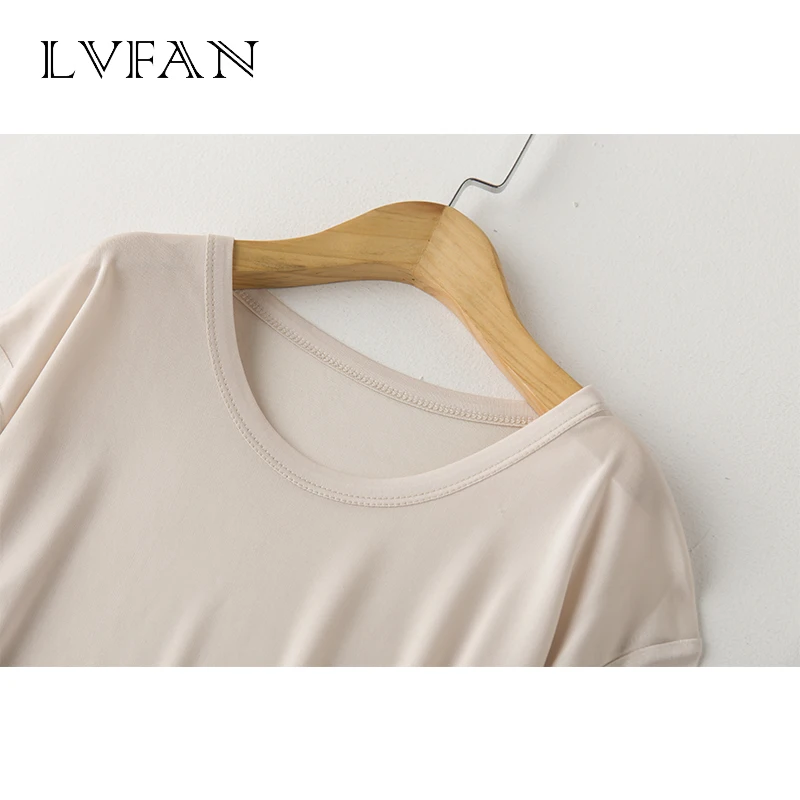 LVFAN Men's 100% Nature silk Sleep Tops Male Sleepwear Short Sleeve Solid Loose Plus Size Knitted Camisole LVFAN Men's 100% Nature silk Sleep Tops Male Sleepwear Short Sleeve Solid Loose Plus Size Knitted Camisole