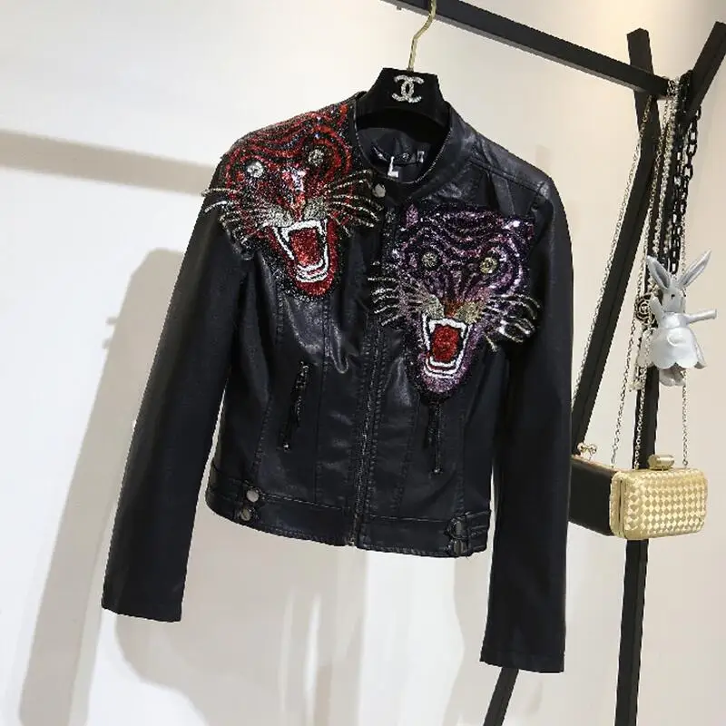 Fashion England Style Leather Jacket Women Leather Coat 2019 New Girl Motorcycle Leather Clothing Ladies Jackets And Coats