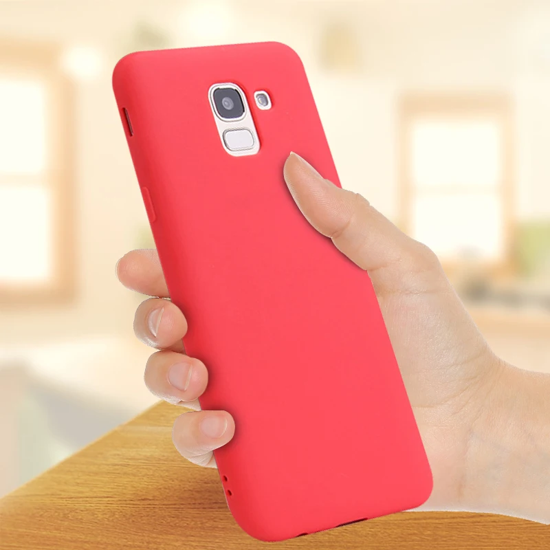 Силиконовый защитный чехол для Samsung J6 Plus J 6 2018 + задняя крышка Galaxy J6Plus J610 J610F