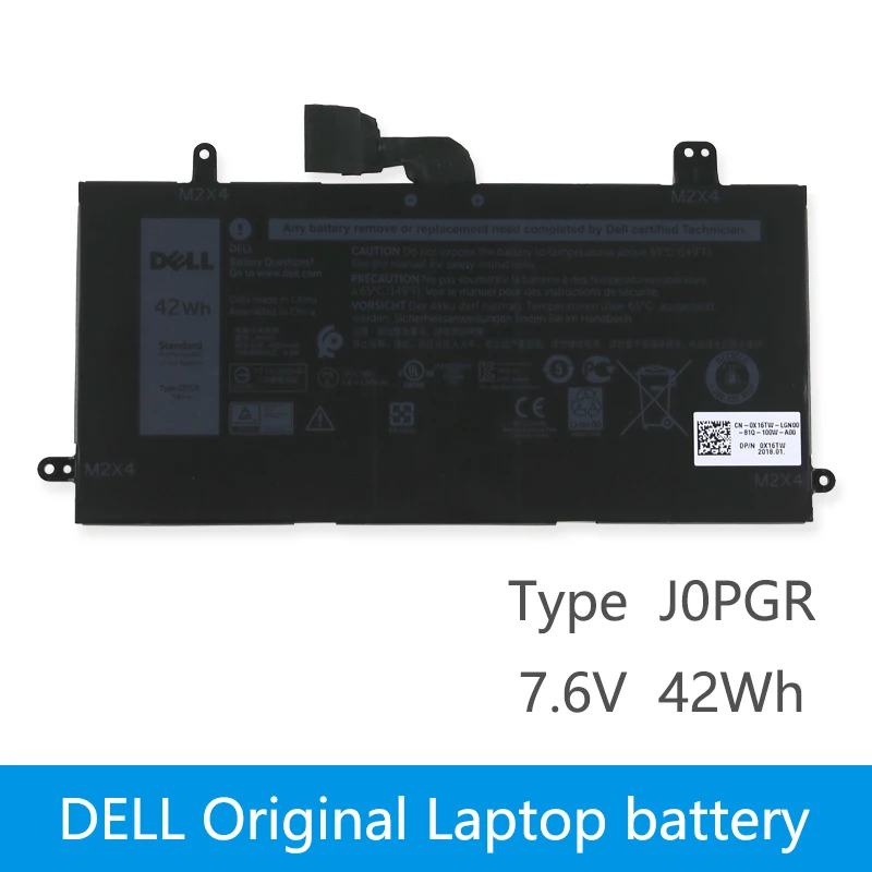 Оригинальный аккумулятор для ноутбука DELL LATITUDE 5285 5290 J0PGR 1WND8 встроенный 7 6 В 42 Вт/ч 11