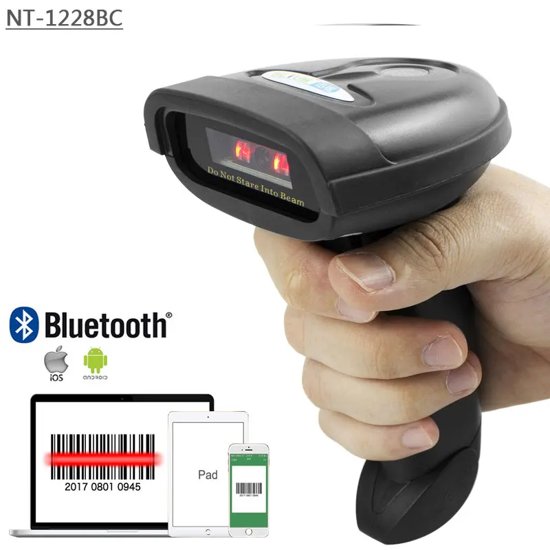 NT-1228BL Bluetooth QR 2D pdf417 сканер штрих-кода и NT-1228BC беспроводной Bluetooth CCD считыватель штрих-кодов для мобильного экрана оплаты