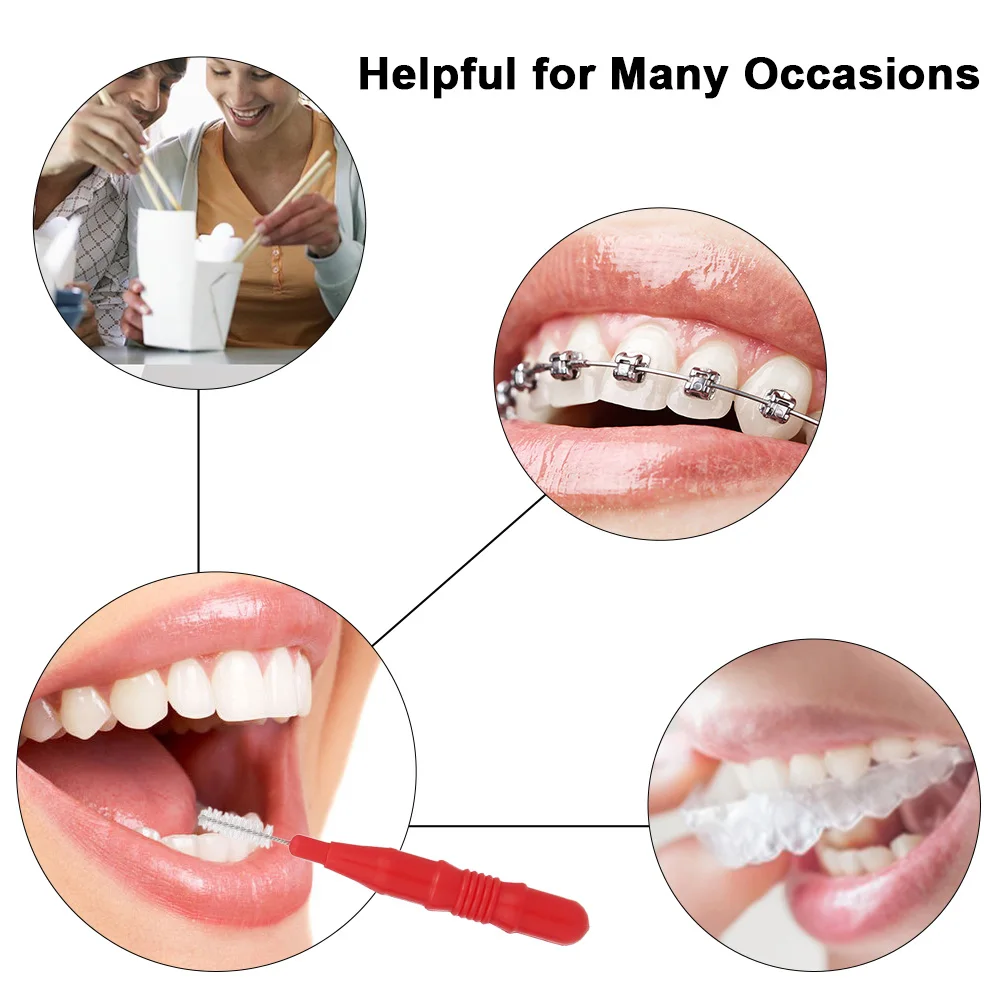 30 шт зубочистки межзубные щетки нить для Чистки Зубов Стоматологический для ротовой полости гигиеническая щетка межзубные щетки