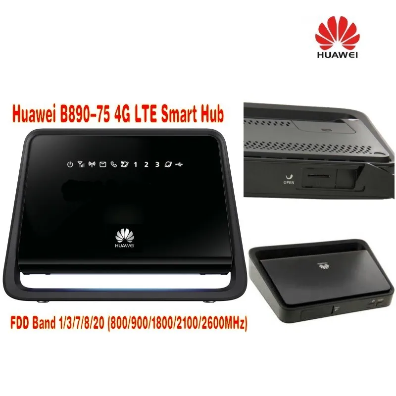 Комплект huawei B890-75 LTE и Крытый 4G lte MIMO антенна SMA 49dBi для huawei B890-75 LTE