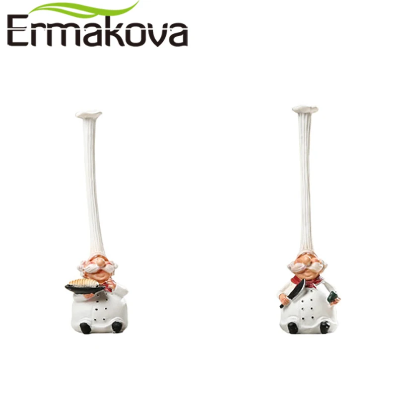 ERMAKOVA 2 шт./компл. фигурка кухонного шеф повара из смолы торт пекарня миниатюрная