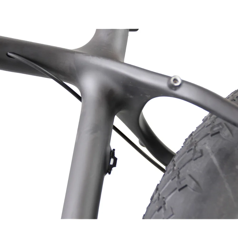 ICAN carbon 4.8 inch max fat tire front/single suspension 10 speed snow bicycle 16/18/20inch available Complete Fatty Bike