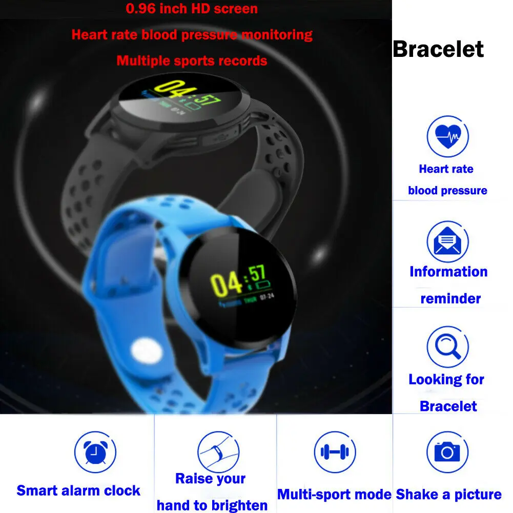 

Smart Watch Men Women Bracelet Blood Pressure Monitor Fitness Bracelet Wristband for Android iOS PK xiomi mi Band 2 3 Fitbits
