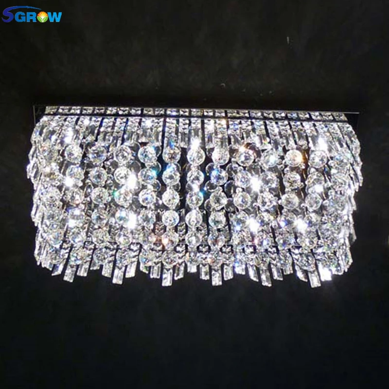 Хрустальные потолочные люстры SGROW K9 высокого качества светильники для гостиной