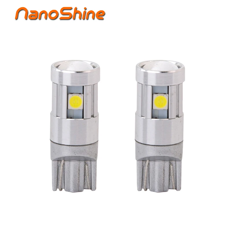 

Nanoshine 2pcs Brightly T10 5SMD Canbus LED car light Interior Bulb 3030 Chipsets aLicense Plate Lights for License Plate Lights