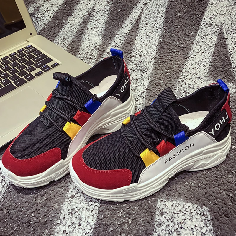 

2018 autumn new women's casualwild breathable mesh sneakers