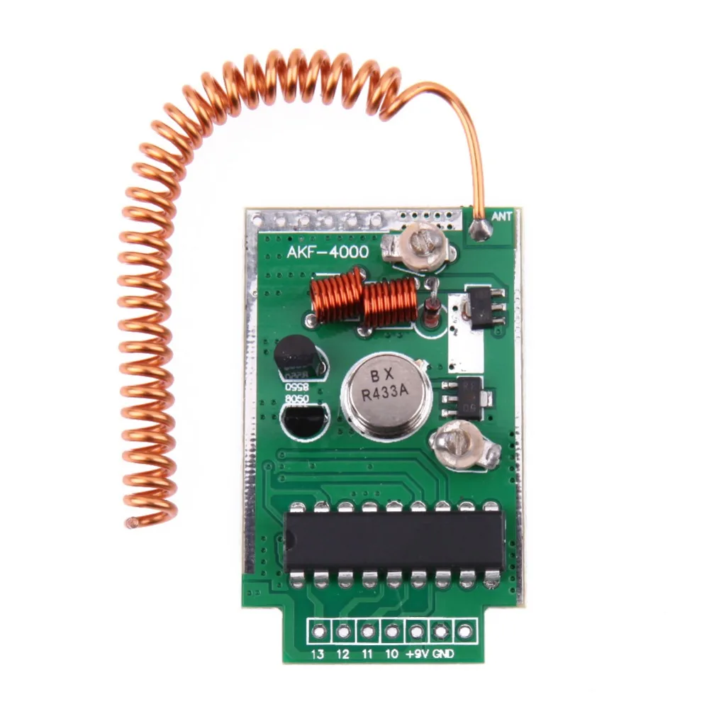 Большая мощность DC 9V RF 315/390/433Mhz беспроводной пульт дистанционного управления
