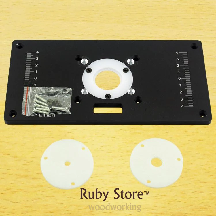 

Aluminium Small Router Insert Plate for Router Trimmers 235mm x 120mm x 8.5mm