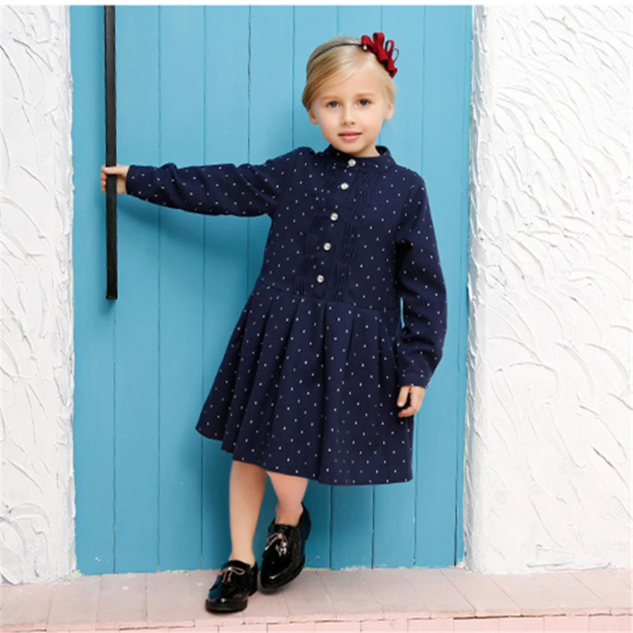 

Children Dress Girl Princess Dress Elsa Anna Dress For Kids Cotton Long Sleeve Dresses Little Girls Clothing Casual 70C1164