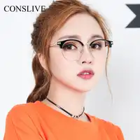 Vintage Men Eyeglasses Round Nearsighted Glasses Women Retro Optical Glasses Frames Myopia Eye Spectacles 13017