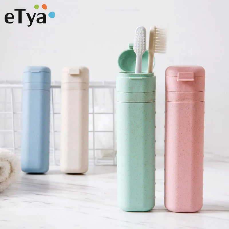 

eTya Adjustable Portable Toothbrush Cover Holder Women Men Travel Toothbrush Box Protect Brush Storage Case Bag Accessories