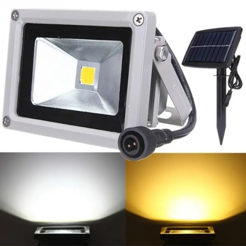 

new 10W Solar Power LED Flood Light Garden Path Street Spotlight Waterproof Lamp #0928