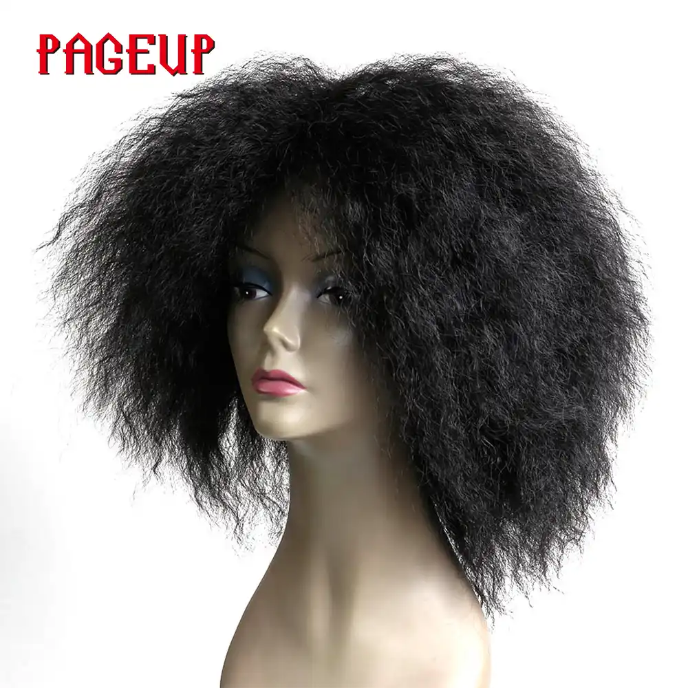 Pageup Natural Short Afro Kinky Curly African Hair Style Wig For