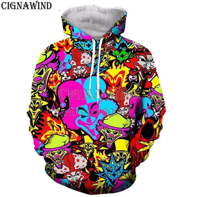 

New arrive popular insane clown posse men women 3D printing harajuku style hoodies/ sweatshirts/vest/summer tops